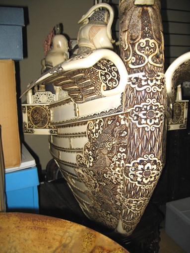 象牙 七福神 宝船 (委託販売品)